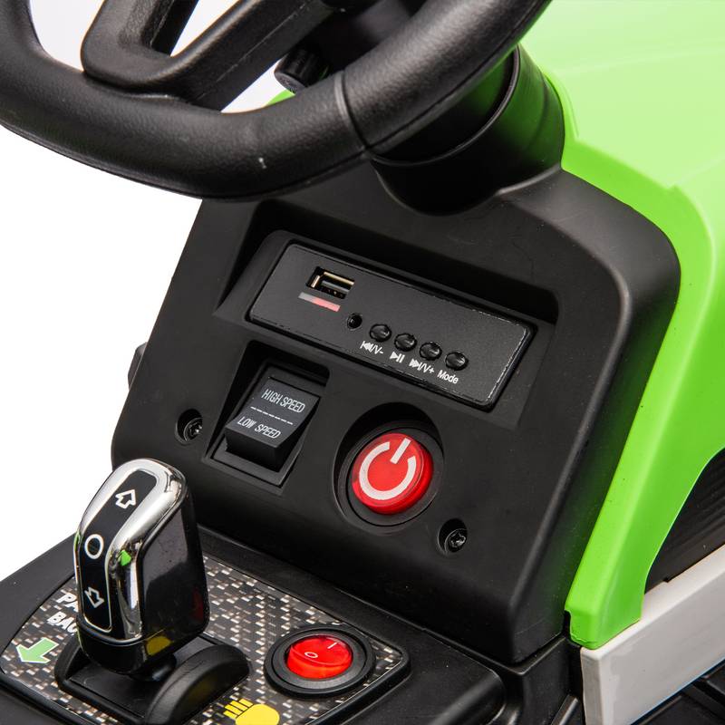 Electric Adventure Tractor with Trailer for Kids