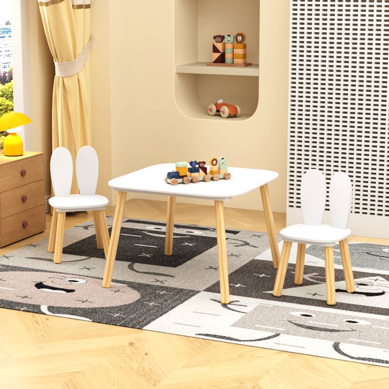 Bunny Playtime Table & Chairs Set