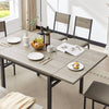 Cozy Foldable Dining Table in Grey
