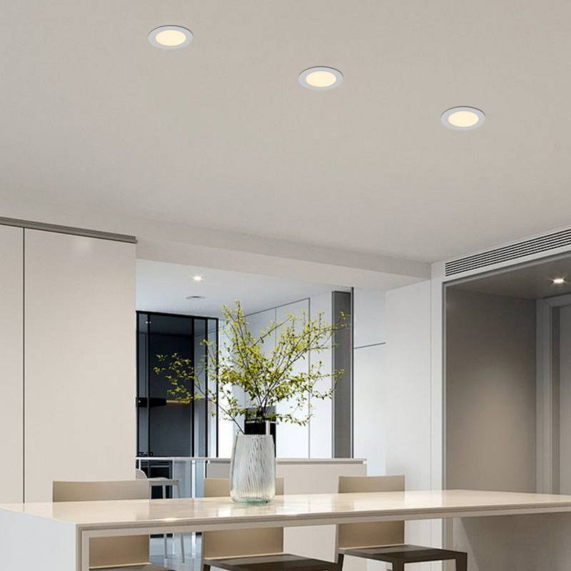 Slim Color-Changing LED Recessed Lights – Easy Dimming for Every Room