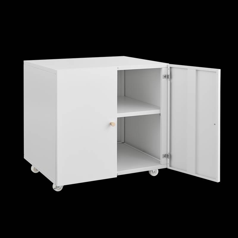 Rolling Printer Storage Cart with Open Shelves