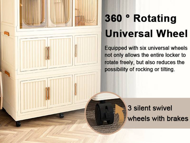 Chic Storage Closet - Portable Wardrobe Organizer