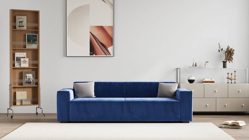 Cozy Cloud Sofa - Chic 3-Seater for Your Living Room