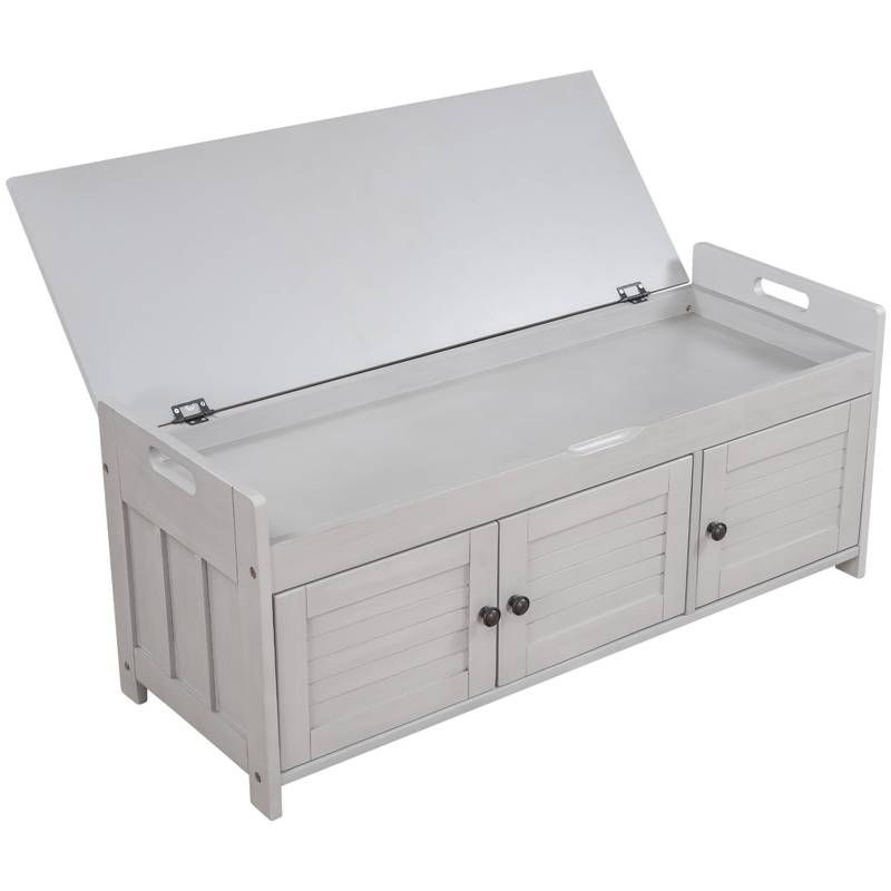 Cozy Curved Storage Bench with Hidden Space