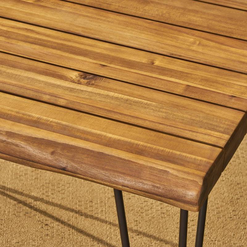 Zion Wood & Metal Blend Table