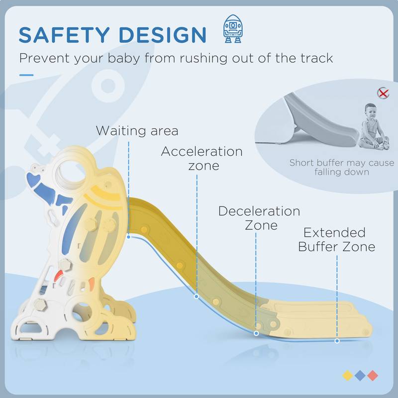 Blue Toddler Slide Playset