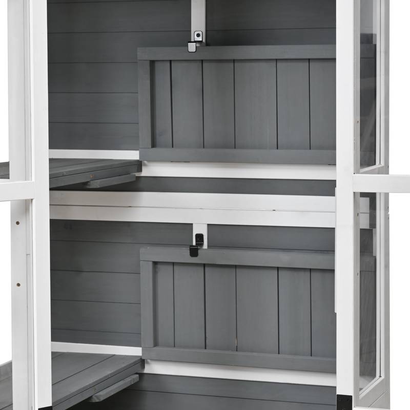 Garden Storage Haven: Stylish Outdoor Shed and Mini Greenhouse