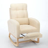 Cozy Rocking Lounge Chair with Footrest & Side Pocket