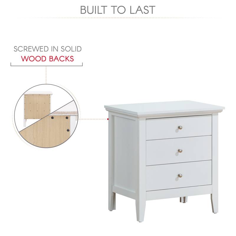 Chic White Nightstand