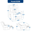 Cozy Comfort Power Recliner with Lumbar Support and USB Charging