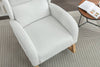 Cozy Ivory Teddy Rocking Chair