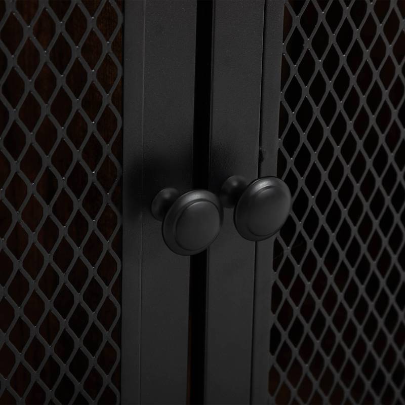 Rustic Beauty Cart with Dryer Holders & Charging Station