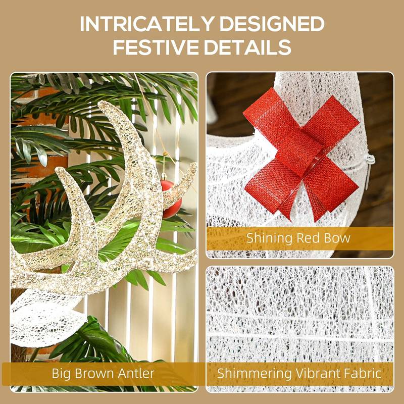 Shimmering Christmas Reindeer Family Set