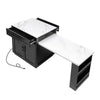 Stylish Expandable Kitchen Island with Storage and Power Outlet