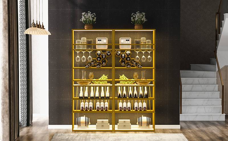 Chic LED Wine Tower Cabinet