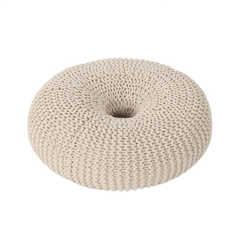 Cozy Knit Pouf