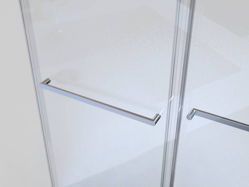 Sleek Frameless Soft-Close Shower Door in Chrome