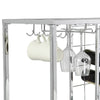 Chic Home Bar Trolley with Glass Holder and Wine Rack