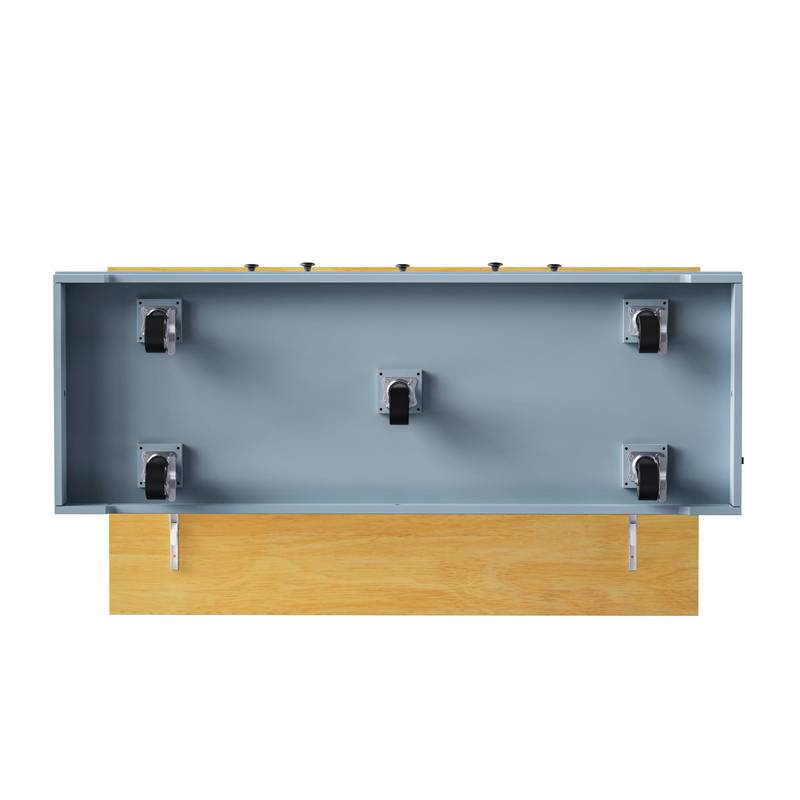 Versatile Rolling Kitchen Island with Drop Leaf & Storage