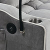 Chic Velvet Sofa Bed with USB Port and Swivel Stand
