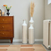 Chic White Metal Vase Set for Stunning Home Decor