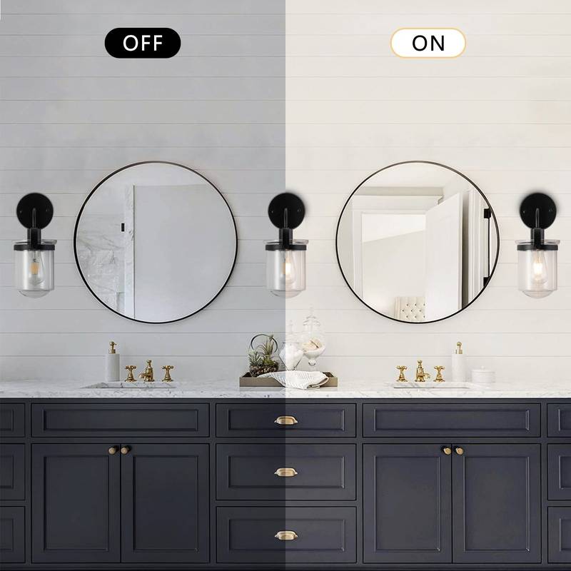 Modern Clear Glass Sconce - Stylish Indoor Light for Any Room