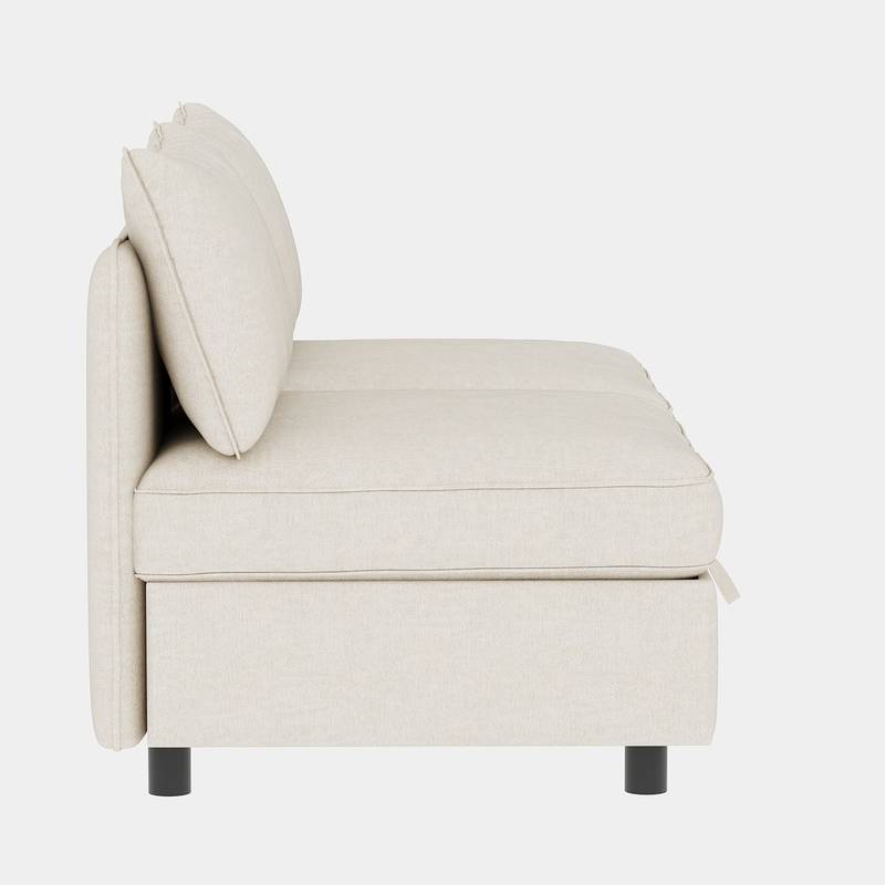 Cozy Mid-Century Loveseat with Hidden Storage