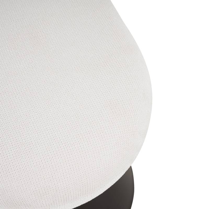 Stylish Beige Upholstered Bench with Black Legs