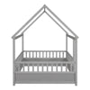 Playful Wooden House Bed for Kids