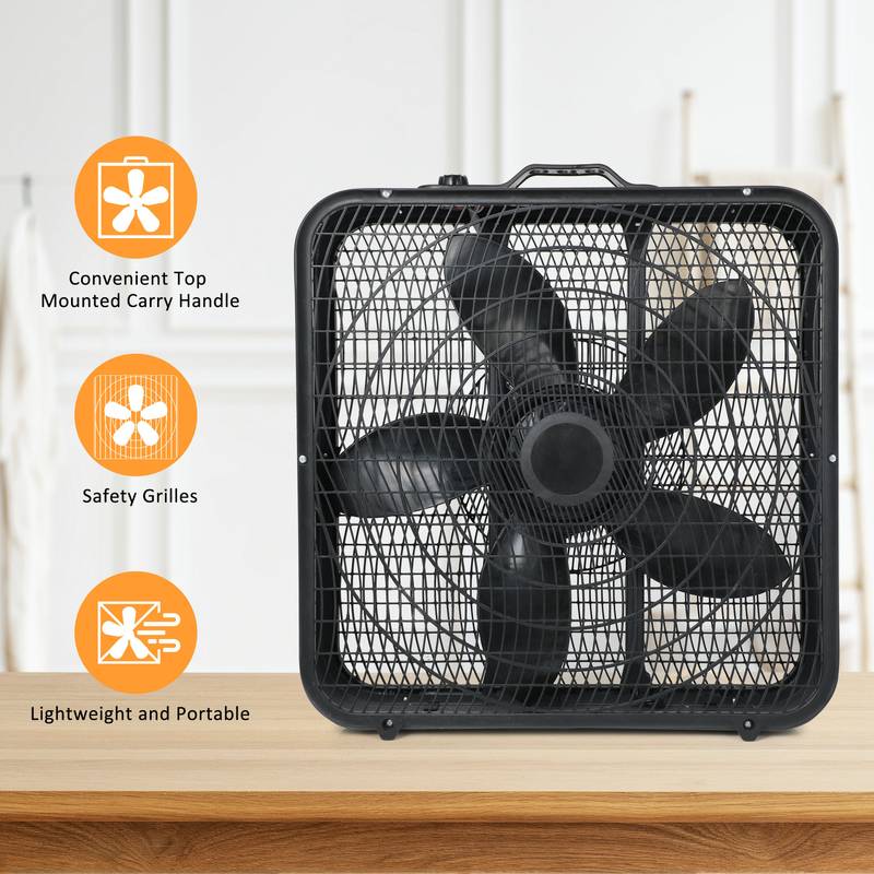 BreezeBuddy Portable Fan - Three-Speed Cooling Comfort for Home or Office