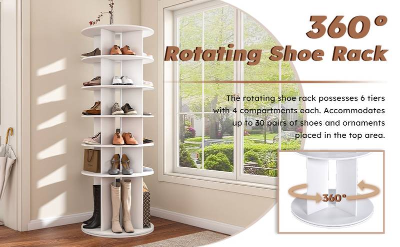 Spin & Store Shoe Tower