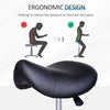 Stylish Rolling Saddle Stool - Ergonomic Swivel Chair for Spa, Salon, and Office