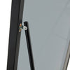 Chic Full-Length Black Wood Mirror