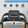 Foldable Fitness Treadmill with Speakers & Adjustable Incline