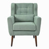 Cozy Teddy Accent Chair - Stylish Lounge Armchair in Light Green