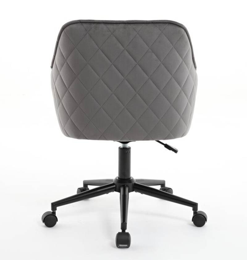 Chic Velvet Rolling Desk Chair
