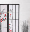 Plum Blossom Black Room Divider Screen