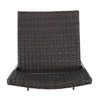 Chic Foldable Wicker Patio Bar Stools - Set of Two