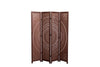 Charming Brown Wood Folding Room Divider