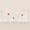 Shimmering Christmas Reindeer Family Set
