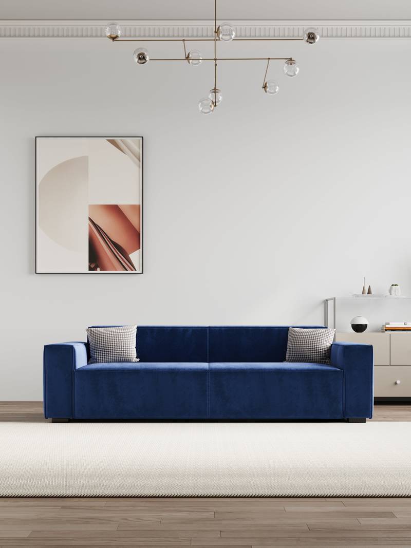 Cozy Cloud Sofa - Chic 3-Seater for Your Living Room