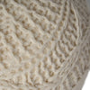 Cozy Malibu Round Wool Pouf