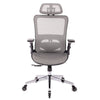 Comfy Grey Mesh Office Chair with Adjustable Features
