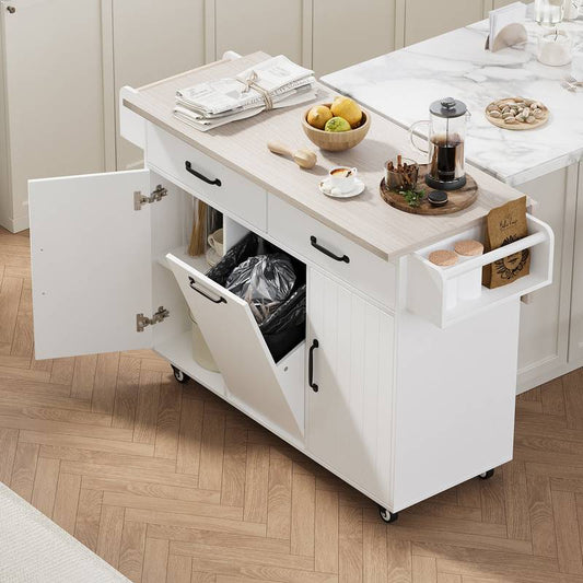 Savvy Chef's Rolling Kitchen Island