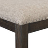 Rustic Charm Upholstered Dining Bench