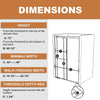 Matte Black Sliding Shower Door with Clear Glass