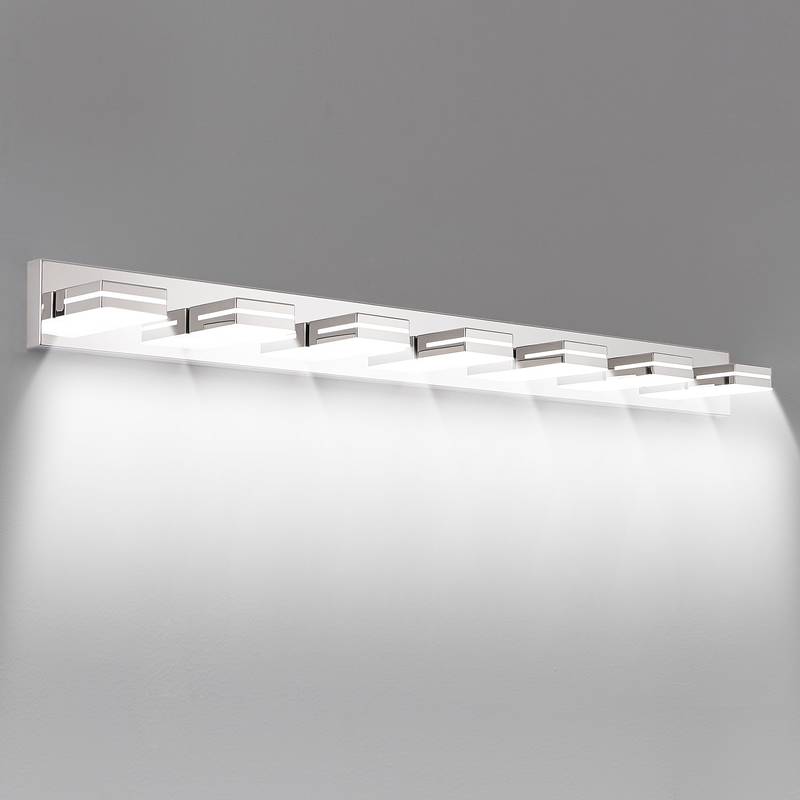 Sleek Chrome LED Vanity Light - Modern Wall Sconce for Style and Efficiency