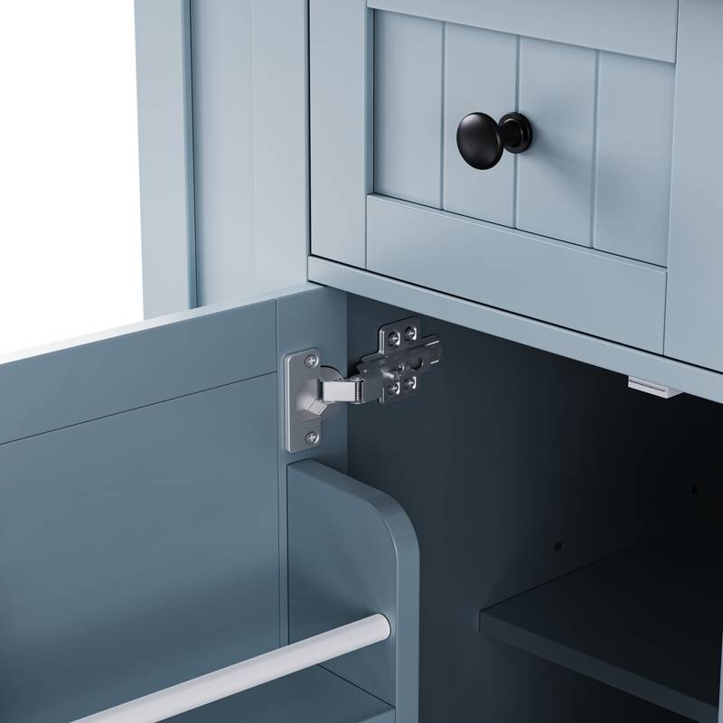 Versatile Rolling Kitchen Island with Drop Leaf & Storage