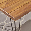 Zion Rustic Wood & Metal Dining Table