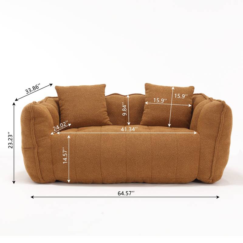 Cozy Double Beanbag Sofa
